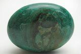 Polished, Vivid-Blue Chrysocolla Stone - Peru #210959-1